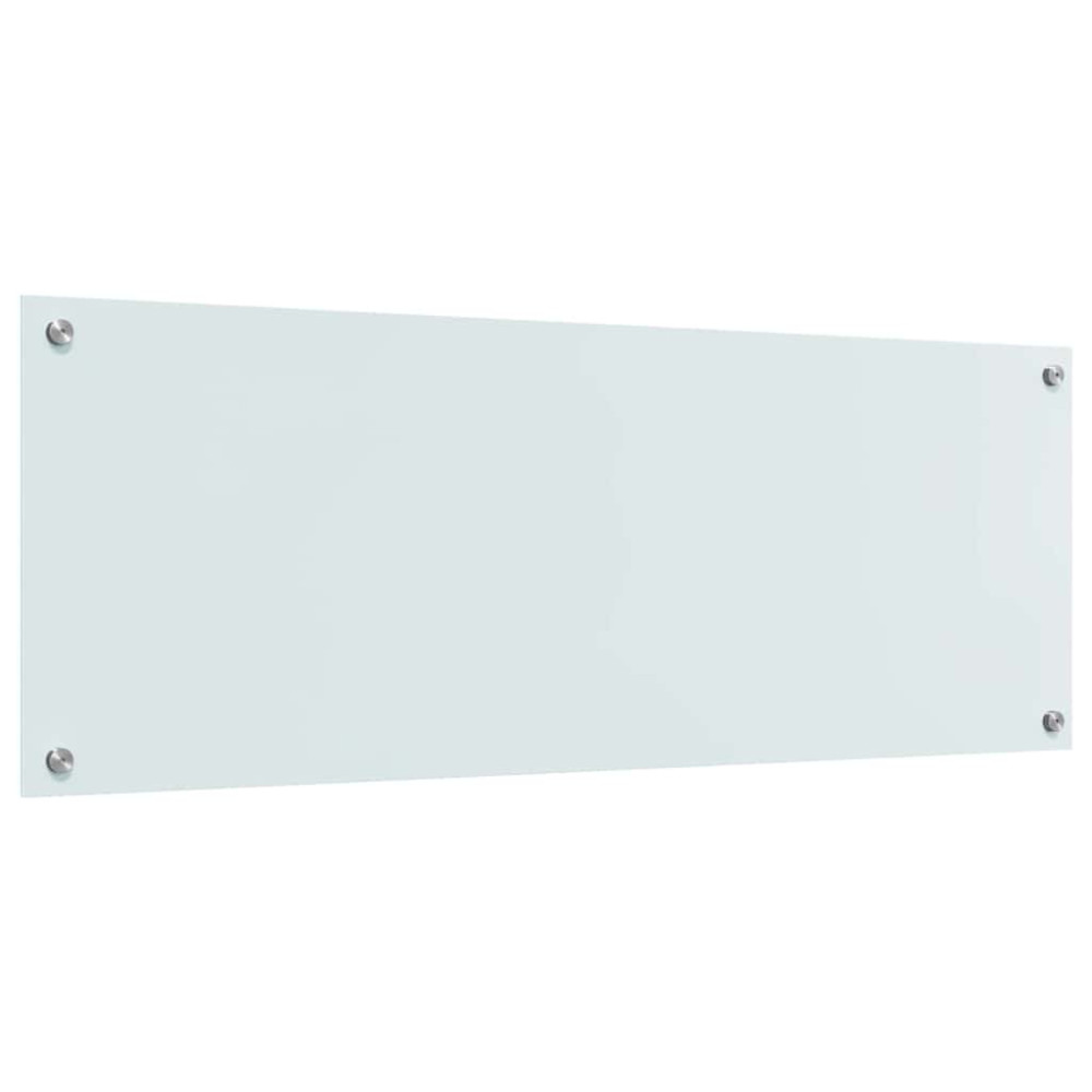 Produktbild för Köksskydd 2 pcs Vit 110 x 40 cm härdat glas