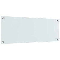 Produktbild för Köksskydd 2 pcs Vit 110 x 40 cm härdat glas