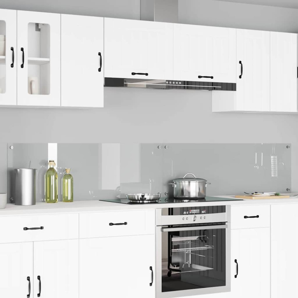 Produktbild för Köksskydd 2 pcs Transparent 120 x 40 cm härdat glas
