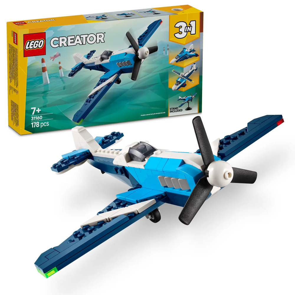 Produktbild för LEGO® Creator 3 v 1 31160 Aircraft: Race Plane