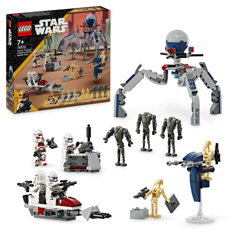 Produktbild för LEGO® Star Wars™ 75372 Clone Trooper™ & Battle Droid™ Battle PA