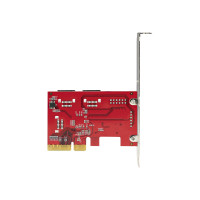 Produktbild för StarTech.com SATA PCIe-kort - 6-portars PCIe SATA-expansionskort - 6 Gbps - Lågprofilfäste - Staplade SATA-kontakter - ASM1166 Non-Raid - PCI Express till SATA-omvandlare - kontrollerkort - SATA 6Gb/s - PCIe 3.0 x4