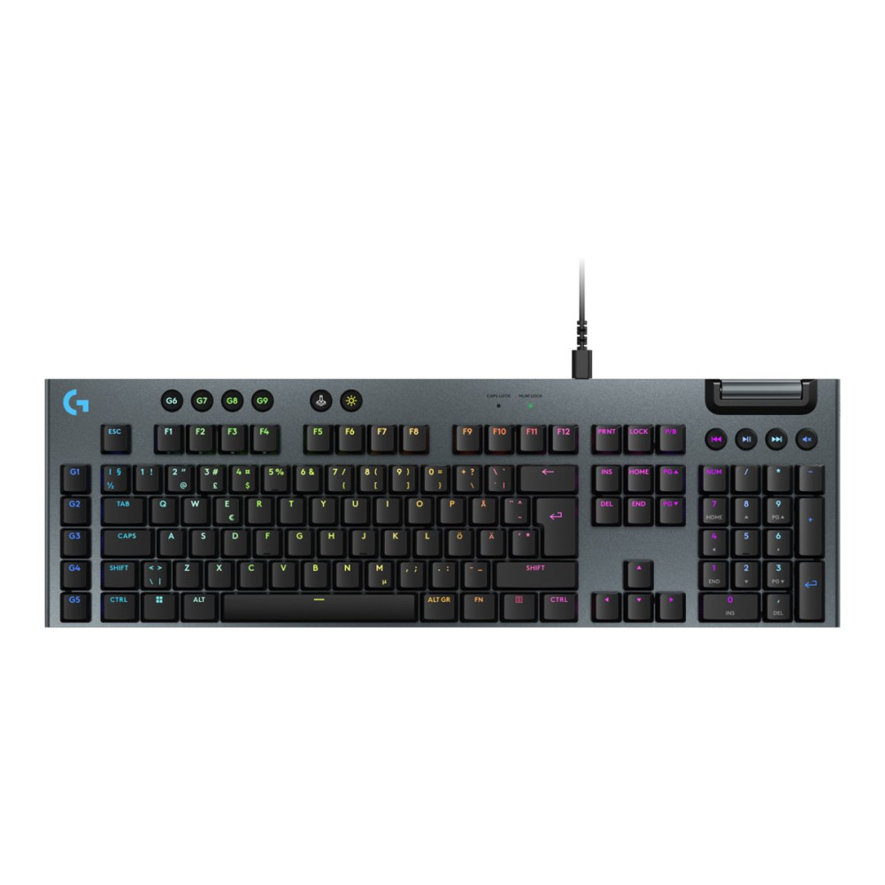 Produktbild för Logitech G G915 X - tangentbord - QWERTY - nordiskt (danska/finska/norska/svenska) - svart Inmatningsenhet
