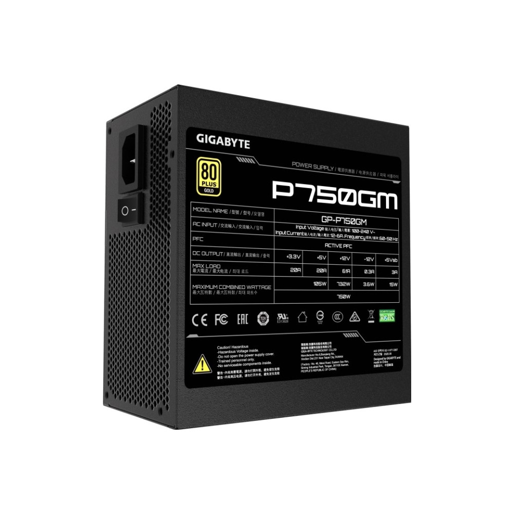 Produktbild för Gigabyte P750GM - nätaggregat - 750 watt