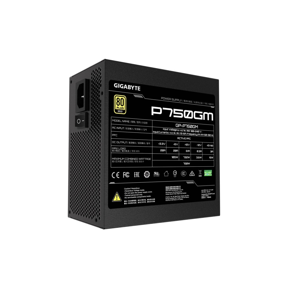 Produktbild för Gigabyte P750GM - nätaggregat - 750 watt