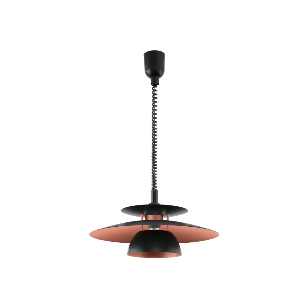 Produktbild för Eglo Brenda - hängande lampa - E27 - svart, koppar