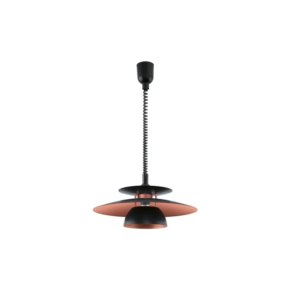 Produktbild för Eglo Brenda - hängande lampa - E27 - svart, koppar