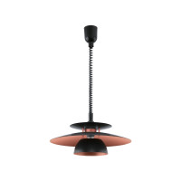 Produktbild för Eglo Brenda - hängande lampa - E27 - svart, koppar