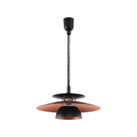 Produktbild för Eglo Brenda - hängande lampa - E27 - svart, koppar