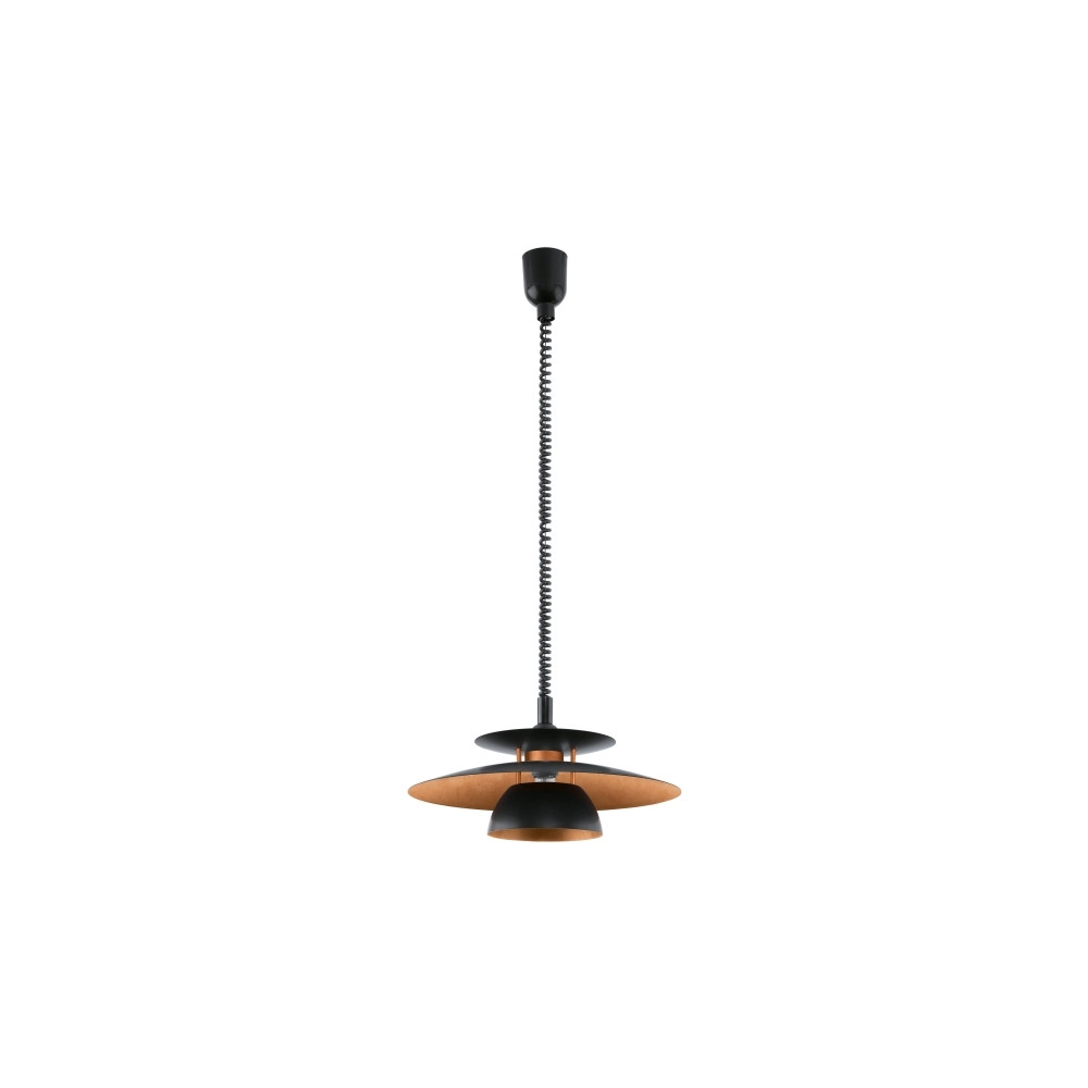 Produktbild för Eglo Brenda - hängande lampa - E27 - svart, koppar