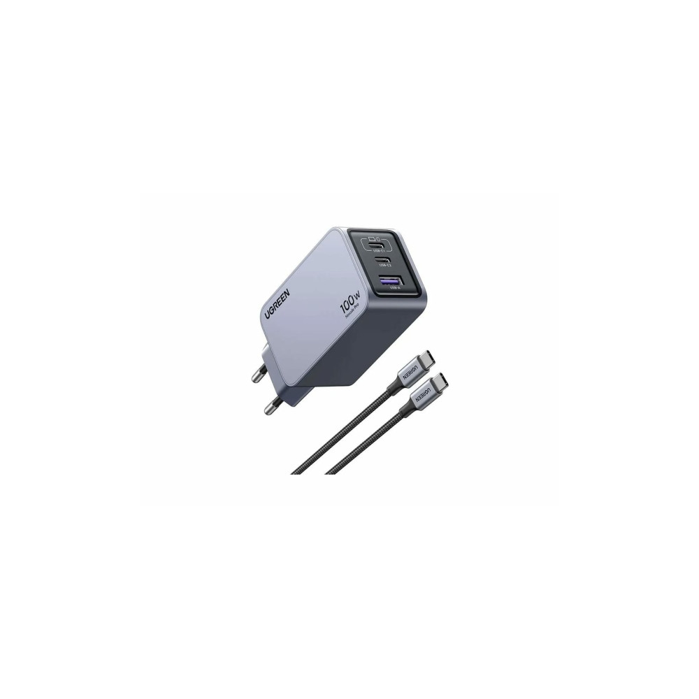 Produktbild för Ugreen Nexode Pro series strömadapter - GaN - 2 x USB-C, USB - 100 Watt