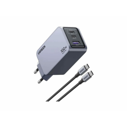 Ugreen Ugreen Nexode Pro series strömadapter - GaN - 2 x USB-C, USB - 100 Watt