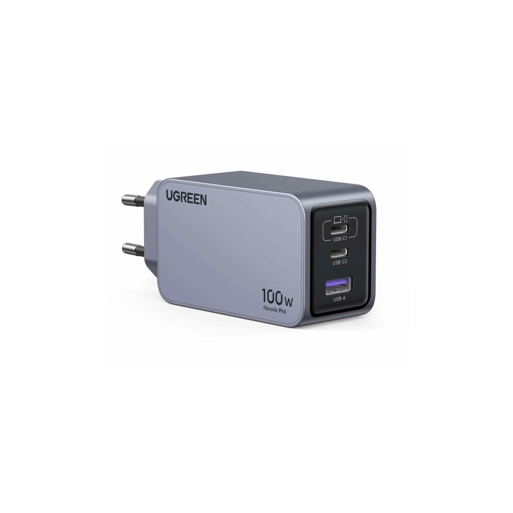 Produktbild för Ugreen Nexode Pro series strömadapter - GaN - 2 x USB-C, USB - 100 Watt