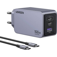 Produktbild för Ugreen Nexode Pro series strömadapter - GaN - 2 x USB-C, USB - 100 Watt