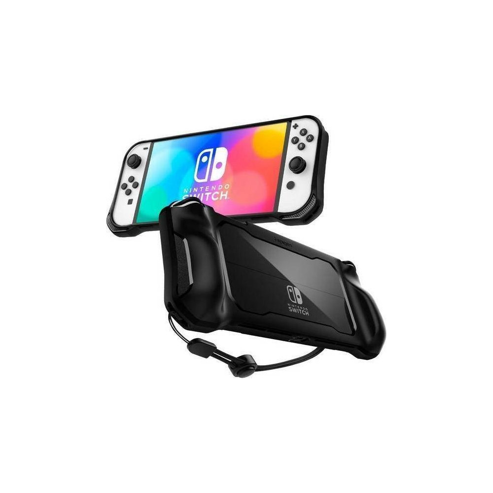 Produktbild för Spigen ACS04020, Omslag, Nintendo, Svart, Polykarbonat, Term...