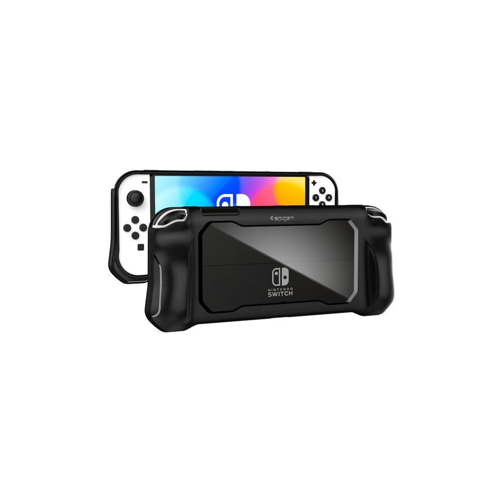 Produktbild för Spigen ACS04020, Omslag, Nintendo, Svart, Polykarbonat, Term...
