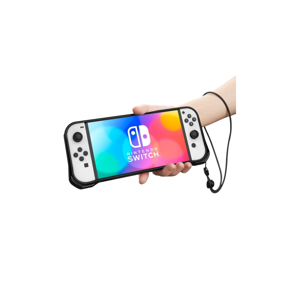 Produktbild för Spigen ACS04020, Omslag, Nintendo, Svart, Polykarbonat, Term...