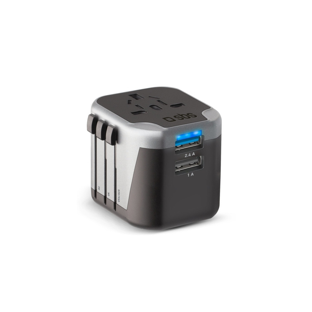 Produktbild för SBS strömadapter - 2 x USB - 12 Watt