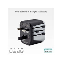 Produktbild för SBS strömadapter - 2 x USB - 12 Watt