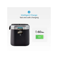 Produktbild för SBS strömadapter - 2 x USB - 12 Watt