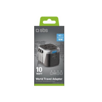 Produktbild för SBS strömadapter - 2 x USB - 12 Watt