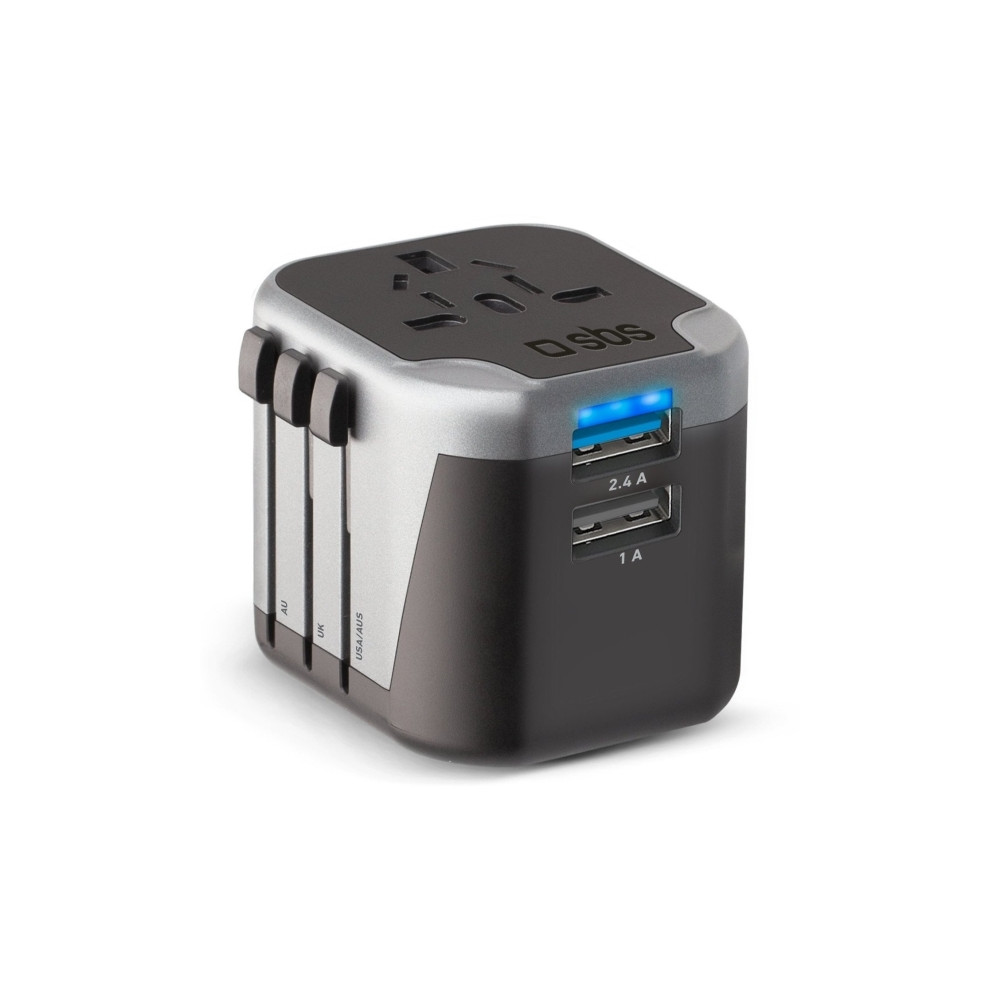 Produktbild för SBS strömadapter - 2 x USB - 12 Watt
