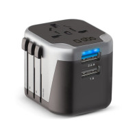 Produktbild för SBS strömadapter - 2 x USB - 12 Watt
