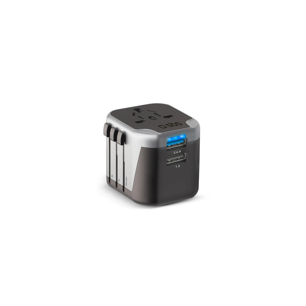 Produktbild för SBS strömadapter - 2 x USB - 12 Watt