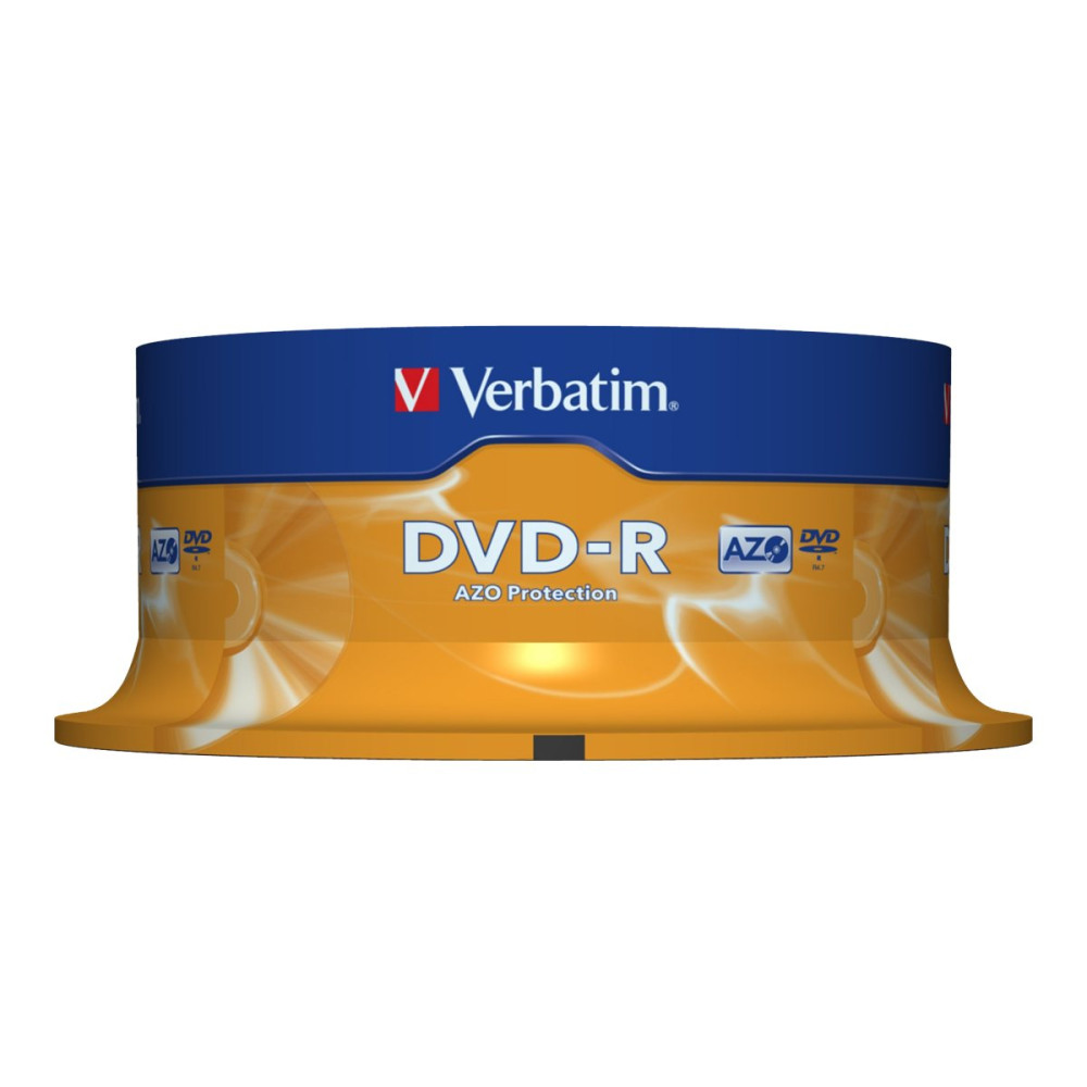 Produktbild för Verbatim - DVD-R x 25 - 4.7 GB - lagringsmedier