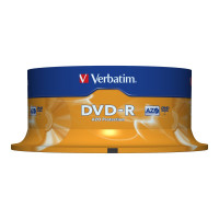 Produktbild för Verbatim - DVD-R x 25 - 4.7 GB - lagringsmedier