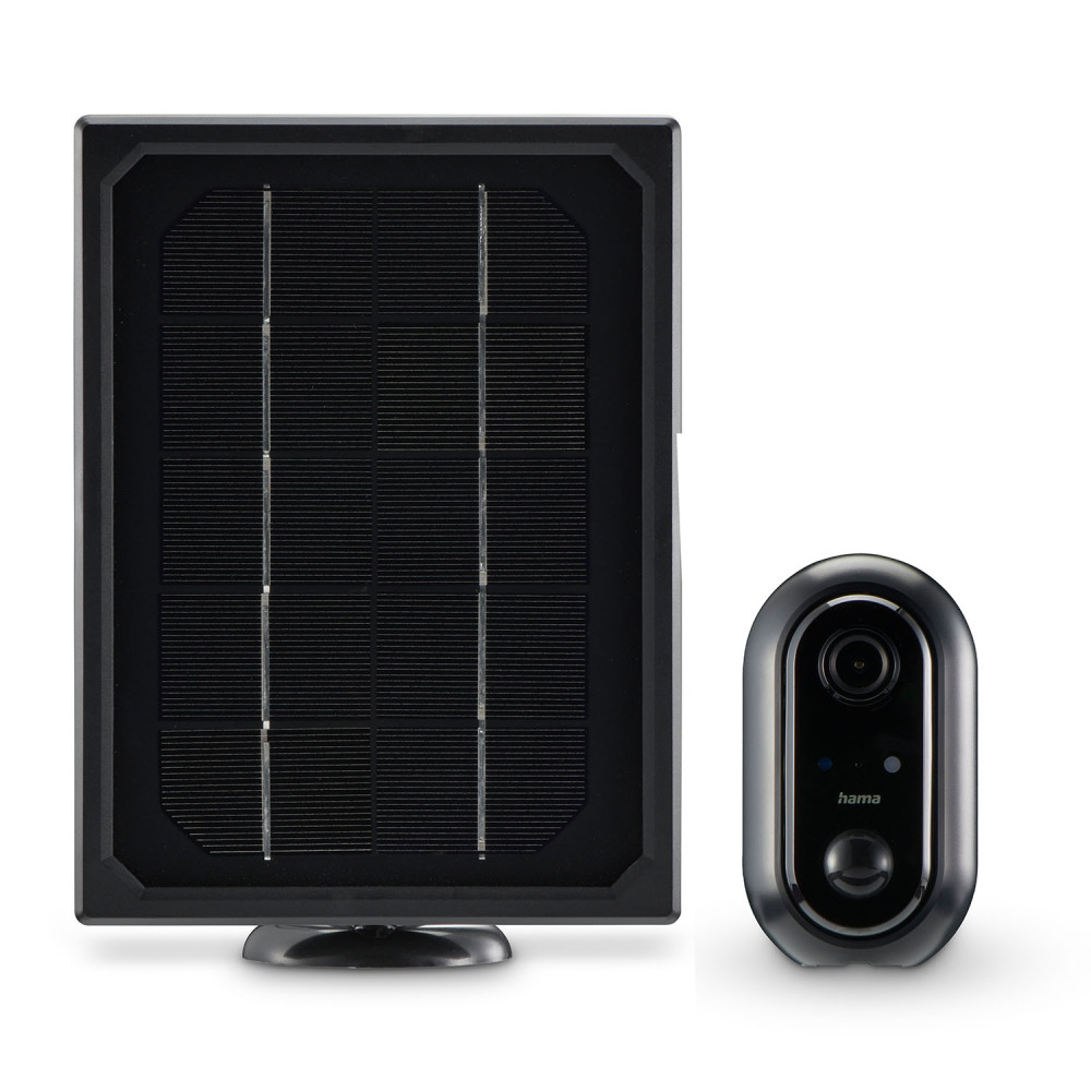 Produktbild för Smart Surveill. Camera Outdoor Solar Black