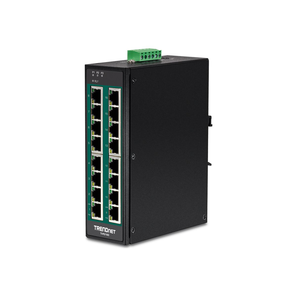 Produktbild för TRENDnet TI-PG160 - switch - 16 portar - ohanterad - TAA-kompatibel