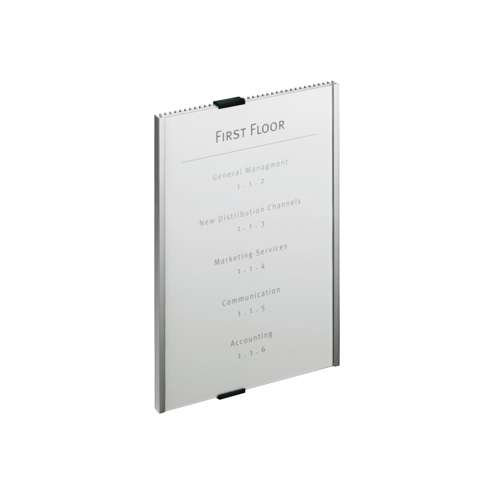 Produktbild för DURABLE INFO SIGN teckenhållare - silver