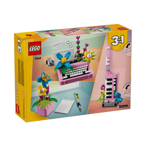 LEGO Creator 3in1 31169 - Skrivmaskin med blommor - byggsats