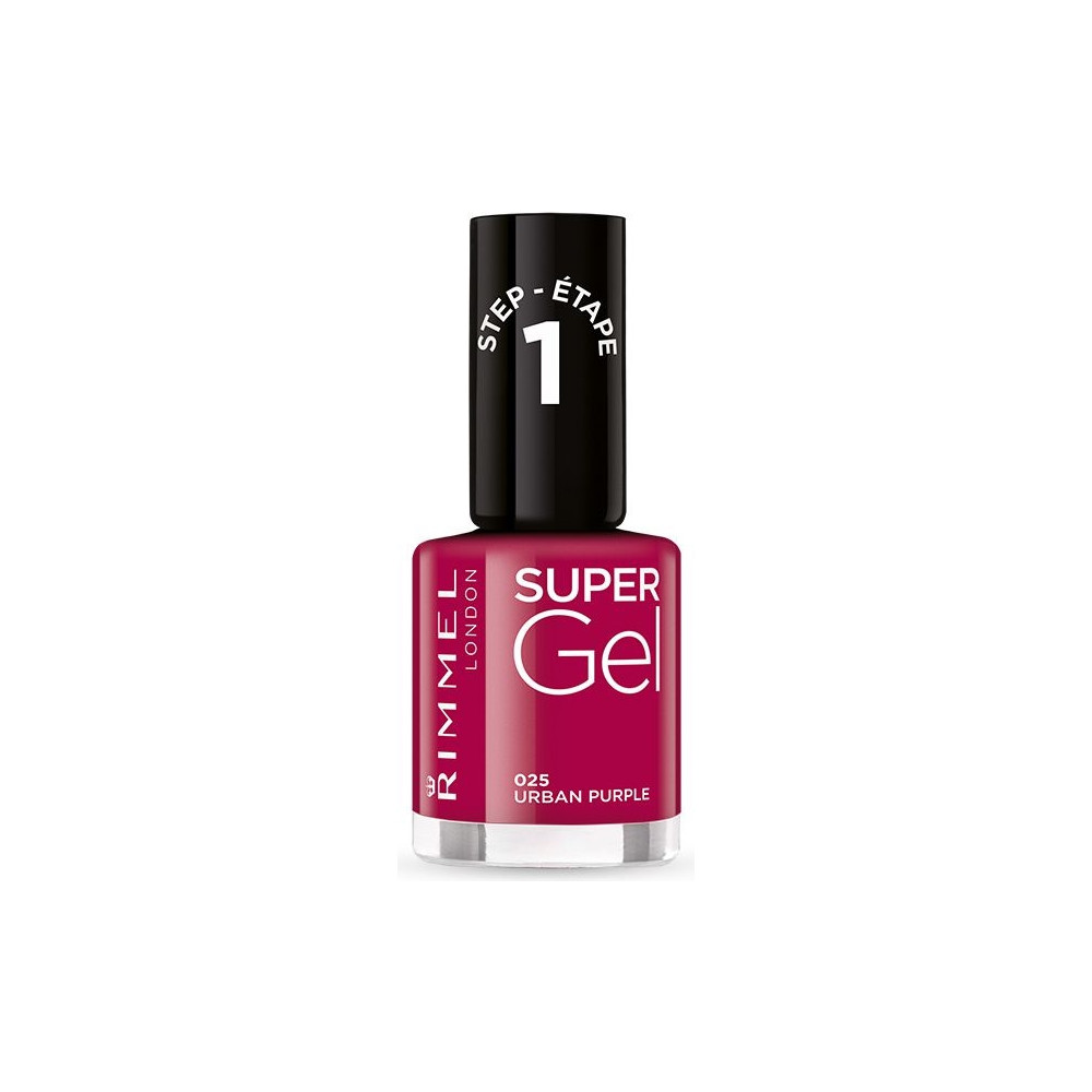 Produktbild för Rimmel Super Gel, Rosa, Urban Purple, Färgande, 1 styck, Fla...