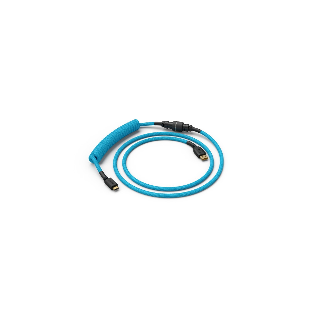 Produktbild för USB-kabel Glorious USB-A till USB-C 1,36 m ljusblå (GLO-CBL-...