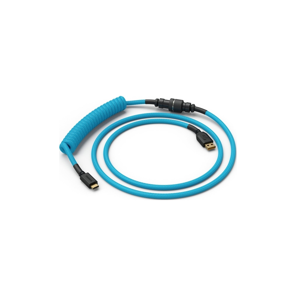 Produktbild för USB-kabel Glorious USB-A till USB-C 1,36 m ljusblå (GLO-CBL-...