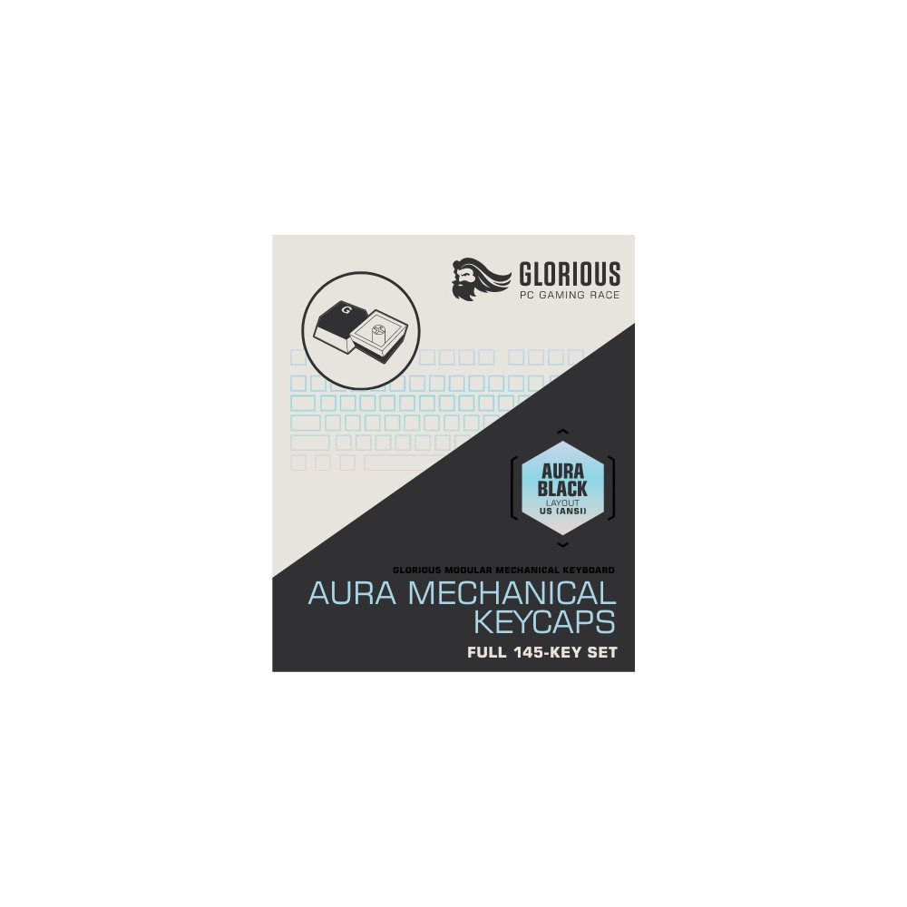 Produktbild för Glorious PC Gaming Race Aura V2, Tangentbordsknapp, Polybuty...