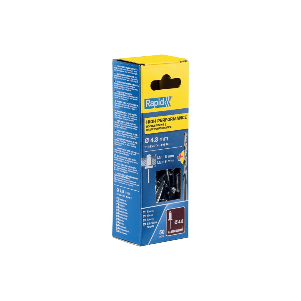 Produktbild för Rapid High performance blindnit Ø4,8 x 12 mm, Blindnit, Rost...