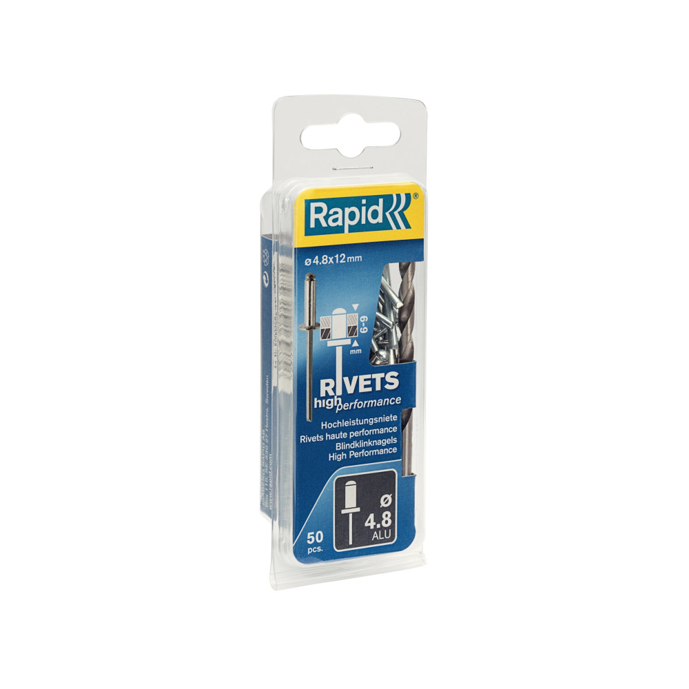 Produktbild för Rapid High performance blindnit Ø4,8 x 12 mm, Blindnit, Rost...