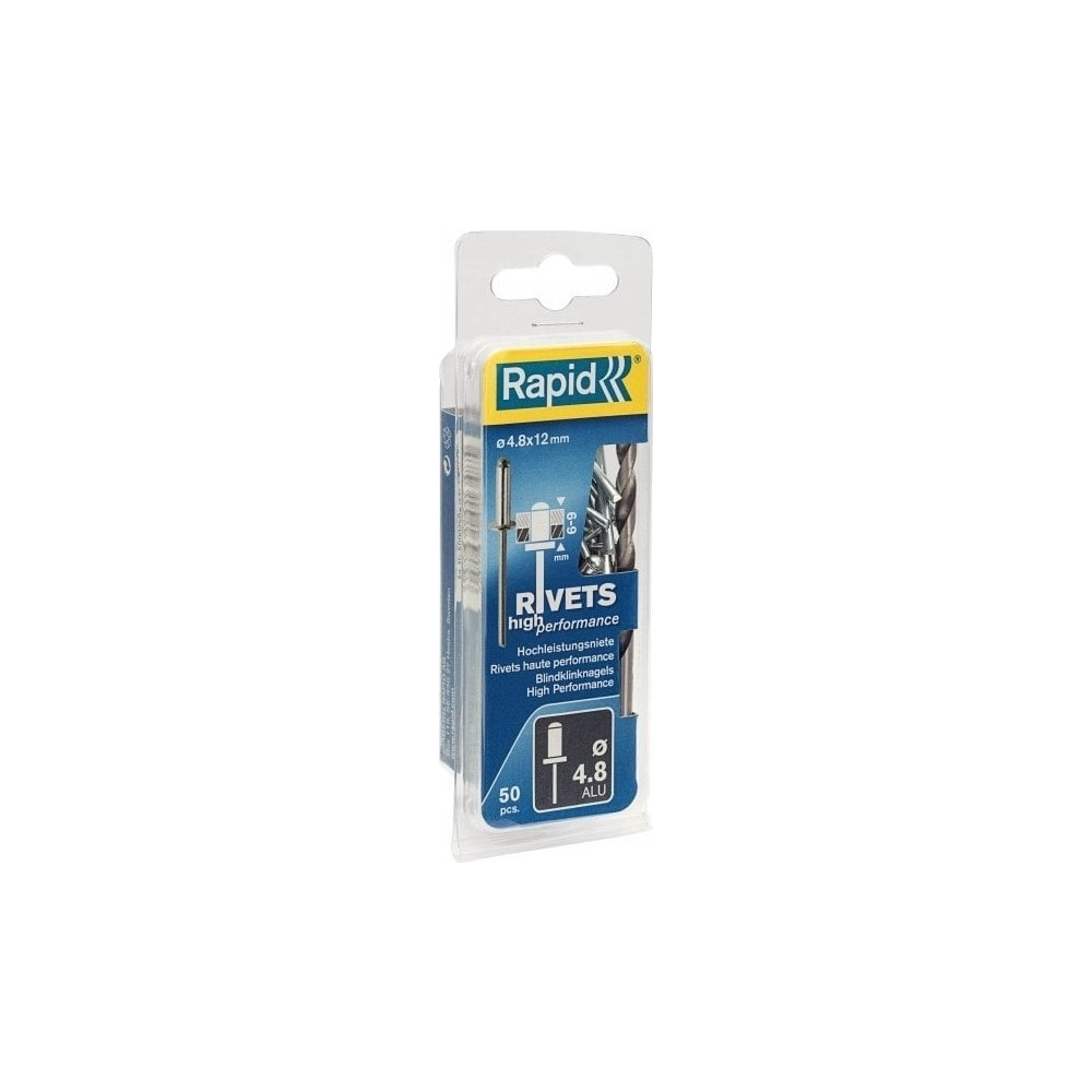 Produktbild för Rapid High performance blindnit Ø4,8 x 12 mm, Blindnit, Rost...