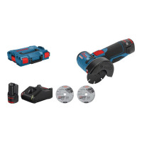 Produktbild för Bosch GWS 12V-76 Professional - vinkelslip - 76 mm - 2 batterier
