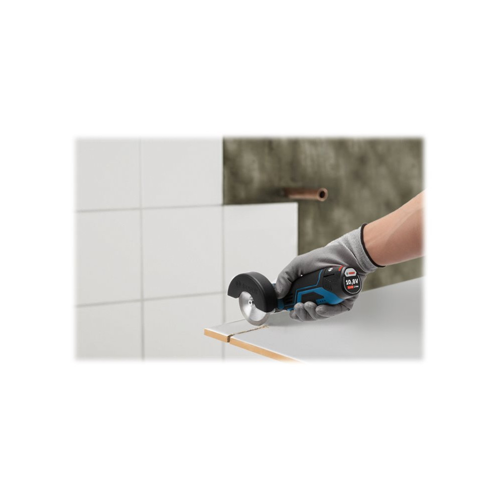 Produktbild för Bosch GWS 12V-76 Professional - vinkelslip - 76 mm - 2 batterier