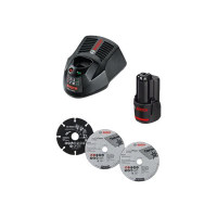 Produktbild för Bosch GWS 12V-76 Professional - vinkelslip - 76 mm - 2 batterier