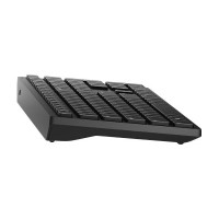 Produktbild för Dell Pro Keyboard and Mouse KM5221W - Retail Box - sats med tangentbord och mus - QWERTY - USA, internationellt - svart Inmatningsenhet
