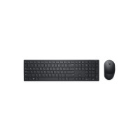 Produktbild för Dell Pro Keyboard and Mouse KM5221W - Retail Box - sats med tangentbord och mus - QWERTY - USA, internationellt - svart Inmatningsenhet
