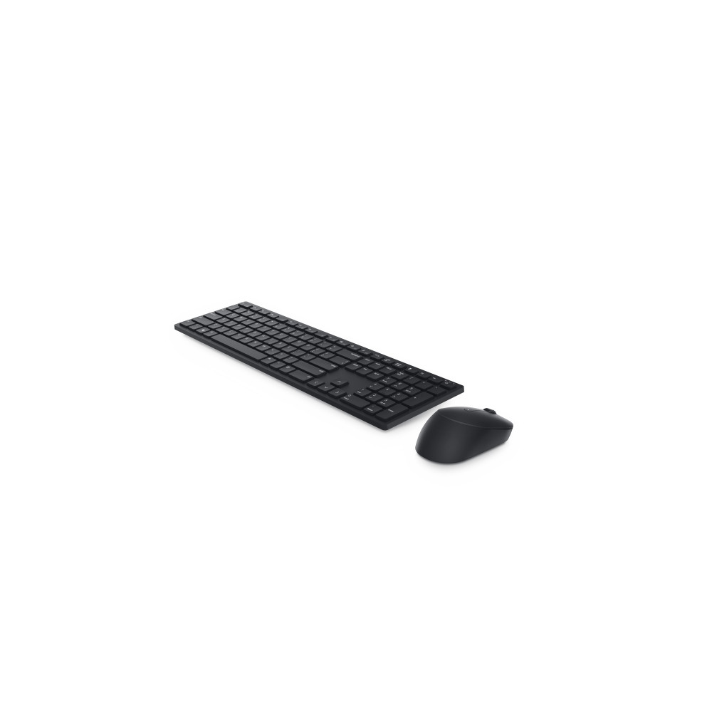 Produktbild för Dell Pro Keyboard and Mouse KM5221W - Retail Box - sats med tangentbord och mus - QWERTY - USA, internationellt - svart Inmatningsenhet