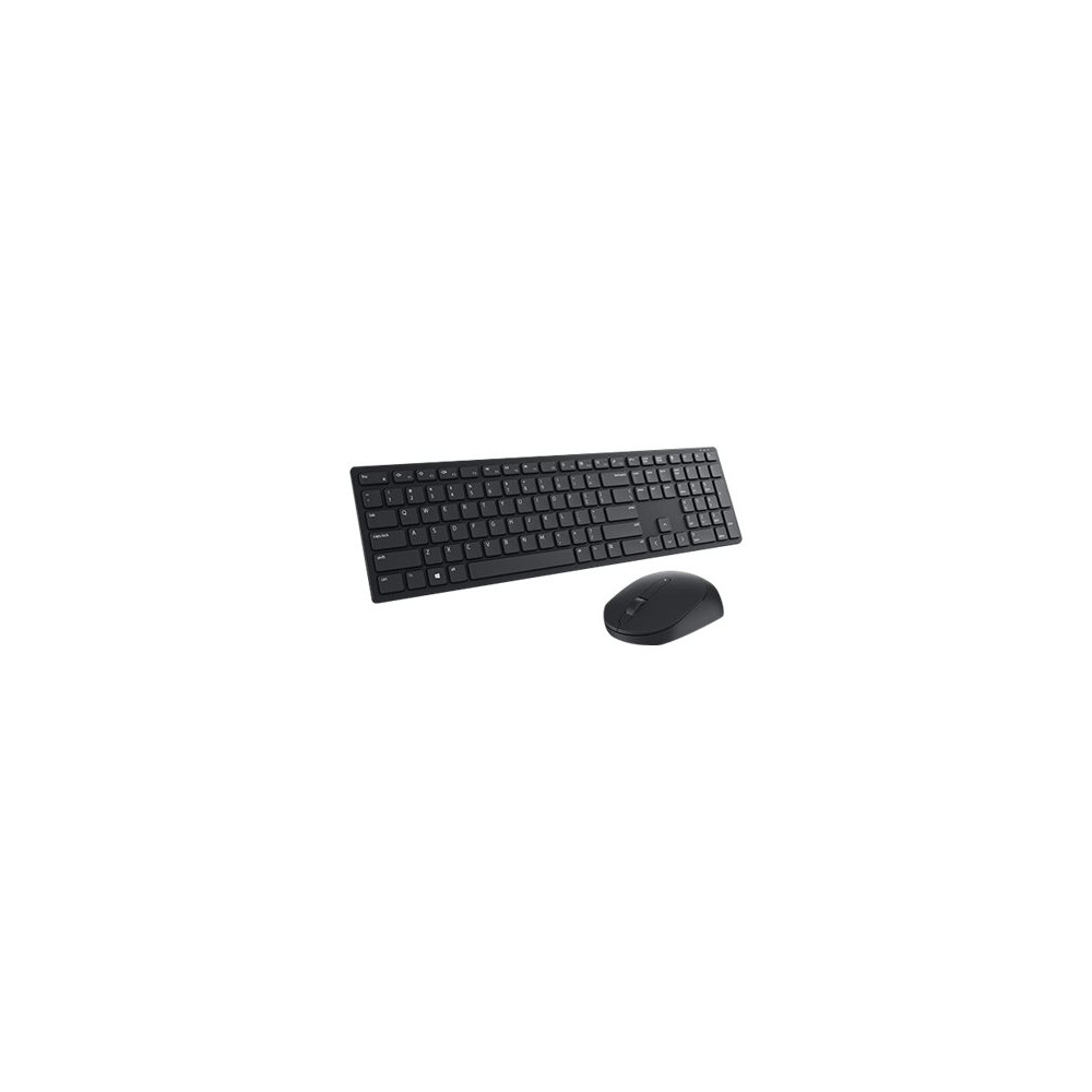 Produktbild för Dell Pro Keyboard and Mouse KM5221W - Retail Box - sats med tangentbord och mus - QWERTY - USA, internationellt - svart Inmatningsenhet