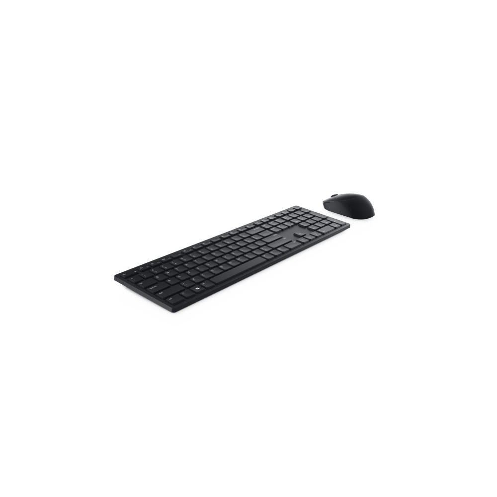 Produktbild för Dell Pro Keyboard and Mouse KM5221W - Retail Box - sats med tangentbord och mus - QWERTY - USA, internationellt - svart Inmatningsenhet
