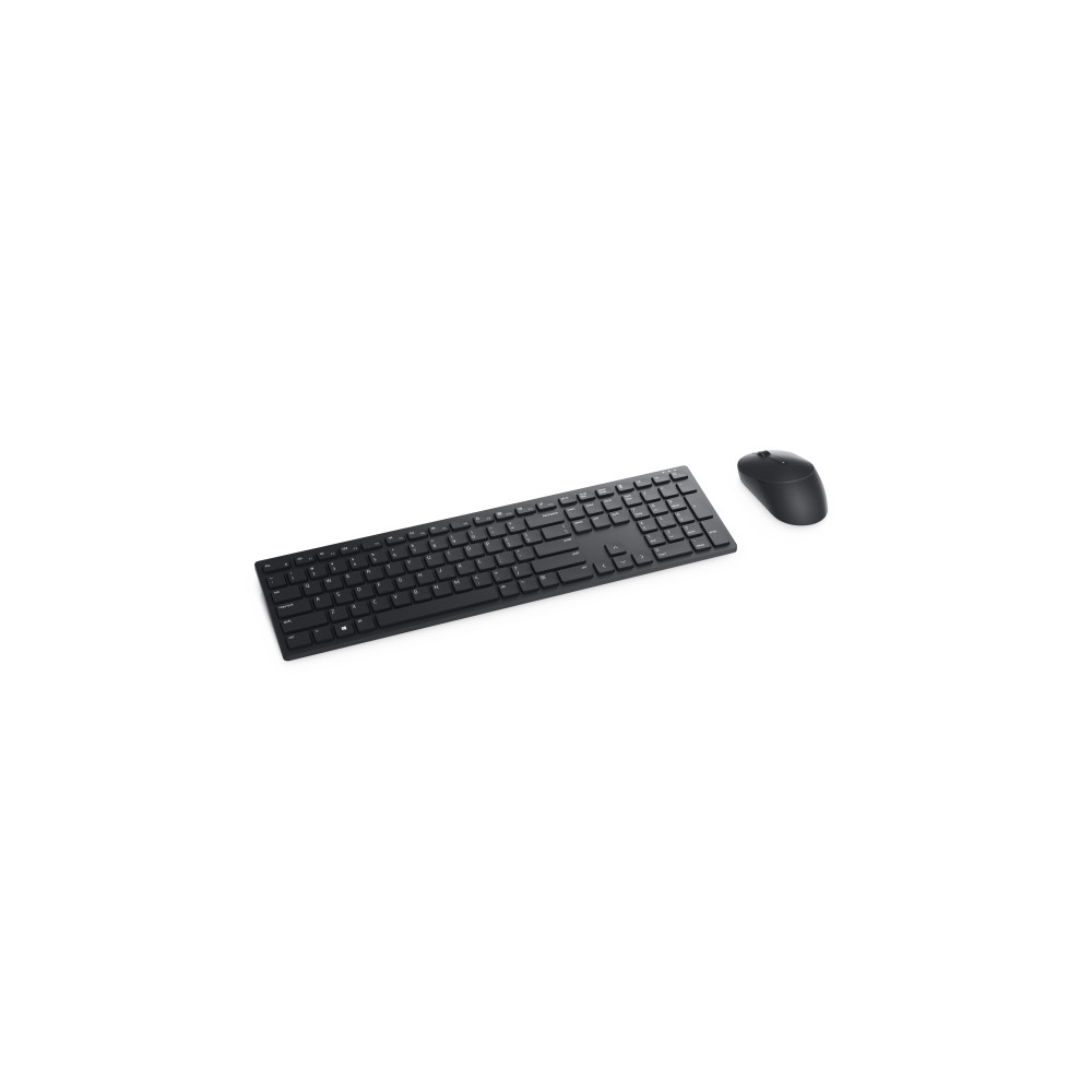 Produktbild för Dell Pro Keyboard and Mouse KM5221W - Retail Box - sats med tangentbord och mus - QWERTY - USA, internationellt - svart Inmatningsenhet
